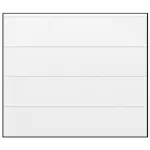 Garasjeport Grimstadporten SNP Slettpanel Hvit