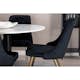 Spisegruppe Venture Home Razzia med 4 Velvet Deluxe Stoler