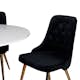Spisegruppe Venture Home Razzia med 4 Velvet Deluxe Stoler
