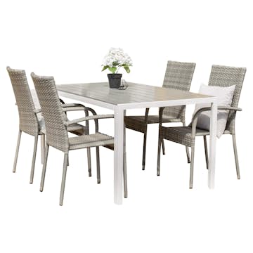 Spisegruppe Venture Home Break med 4 Anna Stoler