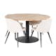 Spisegruppe Venture Home Cirebon med 4 Velvet Stoler