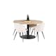 Spisegruppe Venture Home Cirebon med 4 Velvet Stoler