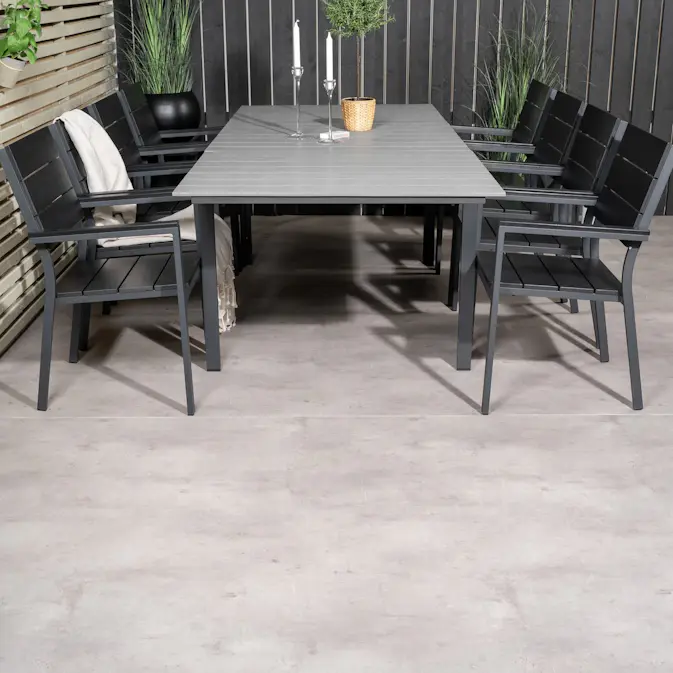 Spisegruppe Venture Home Lova 160/240 med 8 Lova Stoler