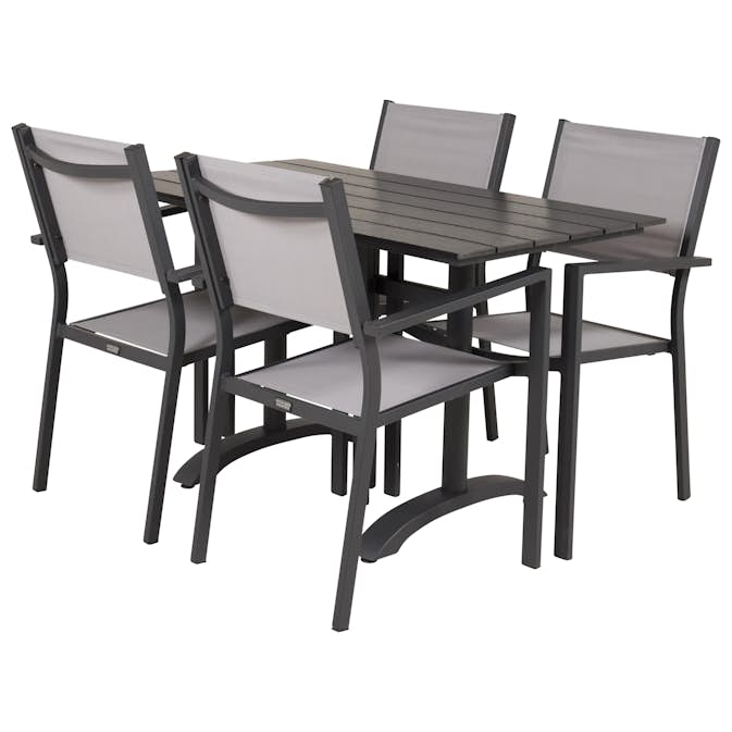 Cafégruppe Venture Home Dolly med 4 Copacabana Spisestoler