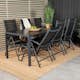 Spisegruppe Venture Home Bront 205 med 6 Bront Spisestoler