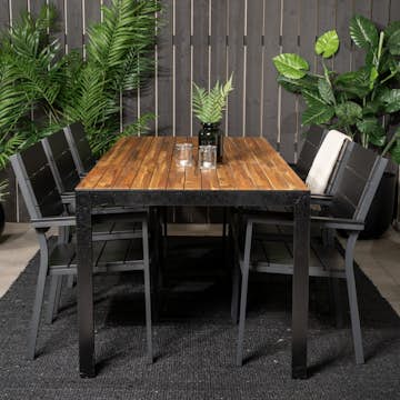 Spisegruppe Venture Home Berfin med 6 Lova Spisestoler