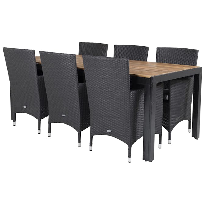 Spisegruppe Venture Home Bois med 6 Malin Stoler