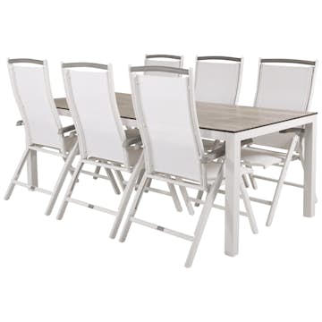 Spisegruppe Venture Home Lea 205 med 6 Aleyna Stoler