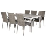 Spisegruppe Venture Home Lova 160/240 med 6 Asta Stoler