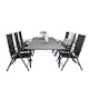 Spisegruppe Venture Home Lova 160/240 med 6 Bront Stoler