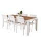 Spisegruppe Venture Home Bois med 6 Santorini Stoler
