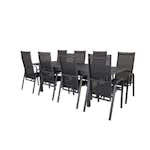 Spisegruppe Venture Home Madrid 160/240 med 8 Copacabana Stoler