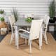 Spisegruppe Venture Home Aleyna 152/210 med 6 Asta Stoler