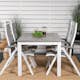 Spisegruppe Venture Home Aleyna 152/210 med 4 Stoler