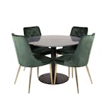 Spisegruppe Venture Home Estelle Rundt med 4 Vera Stoler
