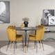 Spisegruppe furniture/fashion Disa med 4 Limhamn Light Stoler
