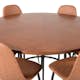 Spisegruppe furniture/fashion Copenhagen med 6 Pobbie Kunstlær Stoler