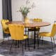 Spisegruppe Venture Home Copenhagen med 4 Limhamn Light Gull Stoler