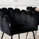 Spisegruppe furniture/fashion Copenhagen med 6 Sorte Limhamn Stoler