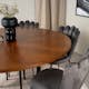 Spisegruppe furniture/fashion Copenhagen med 6 Grå Limhamn Light Stoler