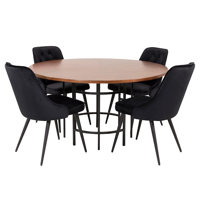 Spisegruppe furniture/fashion Copenhagen med 4 Vera Stoler