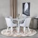 Spisegruppe Venture Home Plake med 4 Plake Stoler Rundt