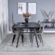 Spisegruppe Venture Home Salt med 6 Pobbie Stoler