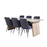 Spisegruppe Venture Home Lotus med 6 Vera Stoler