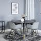 Spisegruppe Venture Home Dipp Ø115 cm med 4 Comfort Stoler