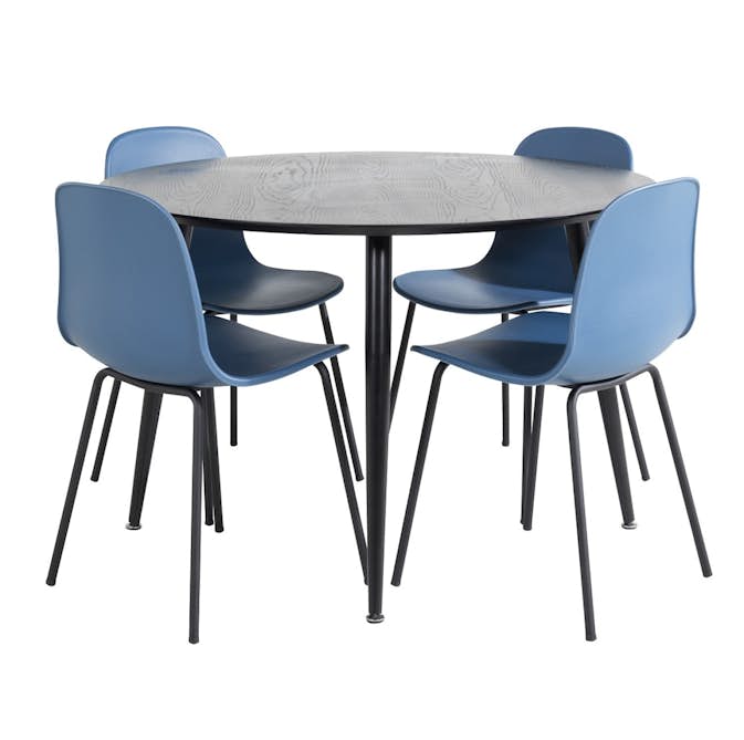 Spisegruppe Venture Home Dipp med 4 Arctic Stoler