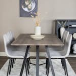 Spisegruppe Venture Home Madde med 6 Phoi Stoler Polyester