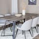 Spisegruppe Venture Home Madde med 6 Valentina Stoler Polyester