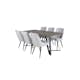 Spisegruppe Venture Home Madde med 6 Vera Stoler Polyester