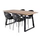 Spisegruppe Venture Home Ina med 4 Valor Stoler Polyester
