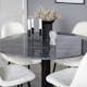 Spisegruppe Venture Home Estelle med 4 Pooya Stoler Polyester
