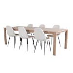 Spisegruppe Venture Home Shy med 6 Pooya Stoler