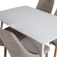 Spisegruppe Venture Home Pobbie med 4 Laura Stoler Hvit