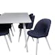 Spisegruppe Venture Home Polar med 6 Velvet Stoler