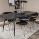 Spisegruppe Venture Home Gold med 4 Arrow Stoler