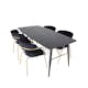 Spisegruppe Venture Home Gold med 4 Arrow Stoler