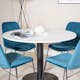 Spisegruppe Venture Home Roxanna med 4 Muscot Stoler Rundt