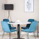 Spisegruppe Venture Home Roxanna med 4 Muscot Stoler Rundt