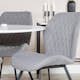 Spisegruppe Venture Home Roxanna med 4 Geneva Stoler Rundt