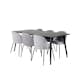 Spisegruppe Venture Home Dipp med 6 Wrinkles Stoler