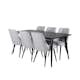 Spisegruppe Venture Home Dipp med 6 Velvet Deluxe Stoler