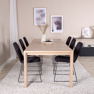 Spisegruppe Venture Home Slider med 6 Muce Stoler