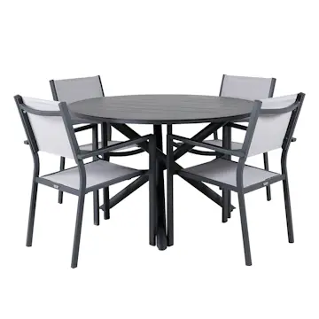 Spisegruppe Venture Home Alma med 4 Copacabana Stoler