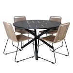 Spisegruppe Venture Home Ande med 4 Minos Spisestoler Stablebar