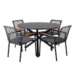 Spisegruppe Venture Home Ande med 4 Darri Spisestoler