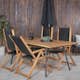 Spisegruppe Venture Home Chane med 4 Jimbo Sammenleggbara Spisestoler